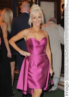 English television performer Debbie McGee attends the opening night of Mel Brooks Young Frankenstein at the Garrick Theatre in London. OCTOBER 10th 2017  TSTx172393