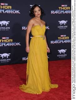 October 10, 2017 - Hollywood, CA, U.S. - 10 October 2017 - Hollywood, California - Tessa Thompson. World Premiere of Thor: Ragnarok held at The El Capitan Theater in Hollywood. Photo Credit: AdMedia Hollywood U.S. - ZUMAa123 20171010_zaa_a123_081 Copyright: xBirdiexThompsonx