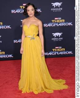 October 10, 2017 - Hollywood, CA, U.S. - 10 October 2017 - Hollywood, California - Tessa Thompson. World Premiere of Thor: Ragnarok held at The El Capitan Theater in Hollywood. Photo Credit: AdMedia Hollywood U.S. - ZUMAa123 20171010_zaa_a123_076 Copyright: xBirdiexThompsonx