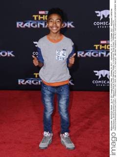 October 10, 2017 - Hollywood, CA, U.S. - 10 October 2017 - Hollywood, California - Miles Brown. World Premiere of Thor: Ragnarok held at The El Capitan Theater in Hollywood. Photo Credit: AdMedia Hollywood U.S. - ZUMAa123 20171010_zaa_a123_170 Copyright: xBirdiexThompsonx