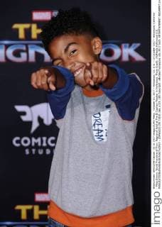 October 10, 2017 - Hollywood, CA, U.S. - 10 October 2017 - Hollywood, California - Miles Brown. World Premiere of Thor: Ragnarok held at The El Capitan Theater in Hollywood. Photo Credit: AdMedia Hollywood U.S. - ZUMAa123 20171010_zaa_a123_180 Copyright: xBirdiexThompsonx