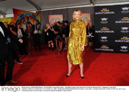 Cate Blanchett at the Premiere of Marvel Studios Thor: Ragnarok held at El Capitan Theatre in Hollywood, CA, October 10, 2017.  Copyright: xJosephxMartinezx 33448_013JM
