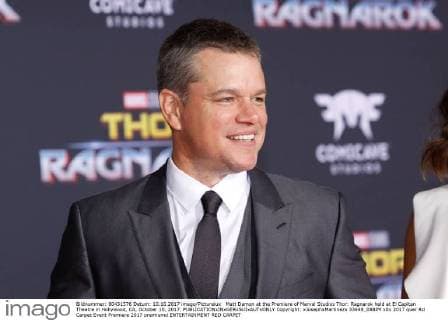 Matt Damon at the Premiere of Marvel Studios Thor: Ragnarok held at El Capitan Theatre in Hollywood, CA, October 10, 2017.  Copyright: xJosephxMartinezx 33448_088JM