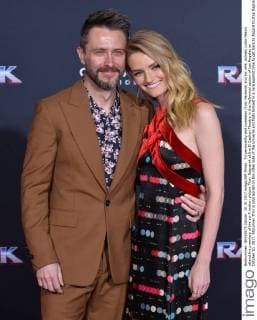 TV personality and comedian Chris Hardwick and his wife, actress Lydia Hearst attend the premiere of the sci-fi motion picture Thor: Ragnarok at the El Capitan Theatre in the Hollywood section of Los Angeles on October 10, 2017. Storyline: Thor is imprisoned on the other side of the universe and finds himself in a race against time to get back to Asgard to stop Ragnarok, the destruction of his homeworld and the end of Asgardian civilization, at the hands of an all-powerful new threat, the ruthless Hela.  LAP2017101050 JIMxRUYMEN