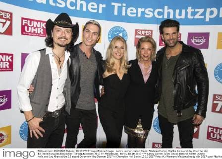 Lanny Lanner Julian David Stefanie Hertel Dorthe Kollo and Jay Khan at the 13 award Ceremony the German 2017 in Champion Hall Berlin 10 10 2017 Foto:xK.xWernerx xFuturexImage