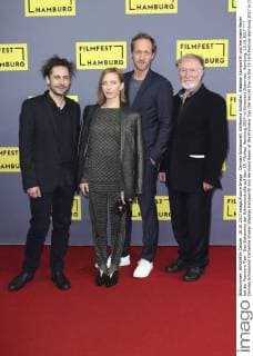 Damian Schipporeit Catherine Shaker Stephan Kampwirth and Hermann Beyer at the Premiere Tian the Secret the on the 25 Film Festival Hamburg 2017 in Cinemaxx Dammtor Hamburg 10 10 2017 Foto:xC.xTamckex xFuturexImage