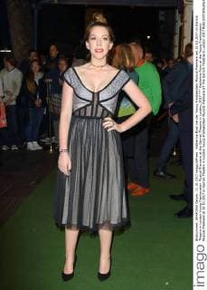 Katherine Ryan at the Young Frankenstein Musical Premiere at 10 10 2017 in Garrick Theatre in London Young Frankenstein Musical Premiere AT The Garrick Theatre in London 2017