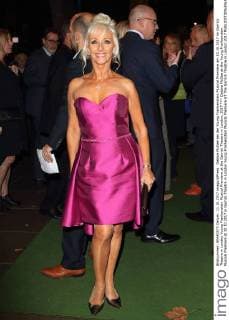 Debbie McGee at the Young Frankenstein Musical Premiere at 10 10 2017 in Garrick Theatre in London Young Frankenstein Musical Premiere AT The Garrick Theatre in London 2017