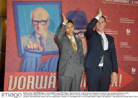 David Hermlin Andrej Hermlin Arrival to Premier from Always in Cinema Interntional in Berlin at 11 10 2017