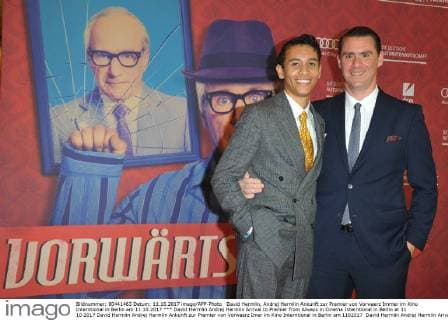 David Hermlin Andrej Hermlin Arrival to Premier from Always in Cinema Interntional in Berlin at 11 10 2017