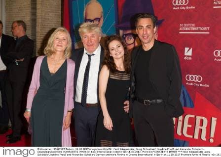 Hedi Kriegeskotte Joerg Schüttauf Josefine Preuß and Alexander Schubert German premiere Always in Cinema International in Berlin at 11 10 2017 Premiere forward Always