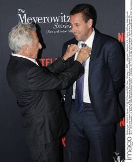 October 11, 2017 - Hollywood, California, U.S. - Dustin Hoffman, Adam Sandler attends The Los Angeles Premiere of The Meyerowitz Stories held at the Directors Guild Of America in Los Angeles, California on October 11, 2017. 2017 Hollywood U.S. - ZUMAl86_ 20171011_zaf_l86_035 Copyright: xDavexLongendykex