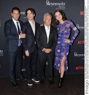 October 11, 2017 - Hollywood, California, U.S. - Adam Sandler, Noah Baumbach, Dustin Hoffman, Grace Van Patten attends The Los Angeles Premiere of The Meyerowitz Stories held at the Directors Guild Of America in Los Angeles, California on October 11, 2017. 2017 Hollywood U.S. - ZUMAl86_ 20171011_zaf_l86_029 Copyright: xDavexLongendykex