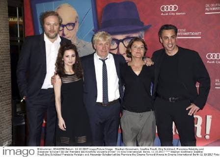Stephan Großmann Josefine Preuß Jörg Schüttauf Franziska Meletzky and Alexander Schubert at the Premiere the Cinema Forward Always in Cinema International Berlin 11 10 2017 Foto:xS.xGabschx xFuturexImage