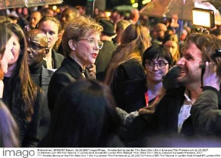 Annette Bening at the Film Stars Don T the in Liverpool Film Premiere at 11 10 2017 in Frame of BFI Film Festival in London 61st Annual BFI London Film Festival Film Stars Don T the in Liverpool European Premiere 2017