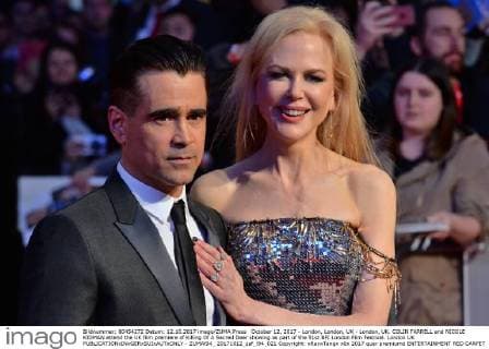 October 12, 2017 - London, London, UK - London, UK. COLIN FARRELL and NICOLE KIDMAN attend the UK film premiere of Killing Of A Sacred Deer showing as part of the 51st BFI London Film Festival. London UK  - ZUMAl94_ 20171012_zaf_l94_021 Copyright: xRayxTangx