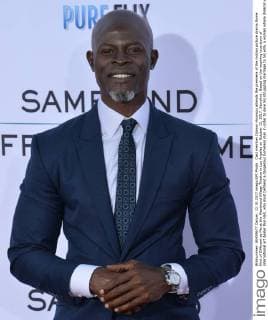 Cast member Djimon Hounsou attends the premiere of the motion picture drama Some Kind of Different as Me at the Westwood Village Theatre in Los Angeles on October 12, 2017. Storyline: Based on the inspiring true story of international art dealer Ron Hall, who must befriend a dangerous homeless man in order to save his struggling marriage to his wife, a woman whose dreams will lead all three of them on the journey of their lives.  LAP2017101223 JIMxRUYMEN