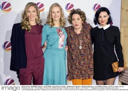 Stephanie Krogmann Susanne Bormann Muriel Baumeister and Mimi Fiedler at the Premiere the SAT 1 Films not with us the in Delphi LUX Cinema Berlin 12 10 2017 Foto:xK.xWernerx xFuturexImage