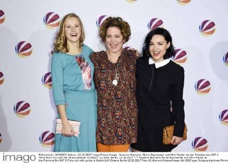 Susanne Bormann Muriel Baumeister and Mimi Fiedler at the Premiere the SAT 1 Films not with us the in Delphi LUX Cinema Berlin 12 10 2017 Foto:xF.xKernx xFuturexImage