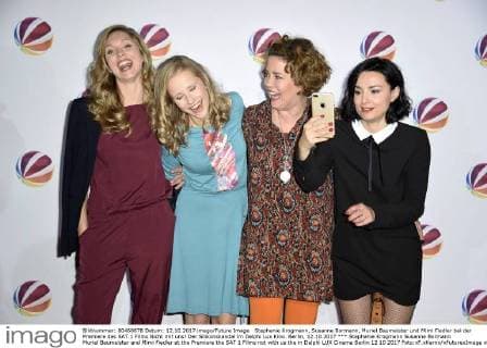 Stephanie Krogmann Susanne Bormann Muriel Baumeister and Mimi Fiedler at the Premiere the SAT 1 Films not with us the in Delphi LUX Cinema Berlin 12 10 2017 Foto:xF.xKernx xFuturexImage