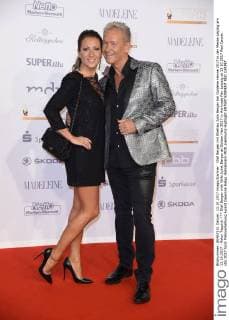 Olaf Berger with Wife Juliet Berger at Golden Hen 2017 in the trade Fair Leipzig at 13 10 2017 Red Carpet