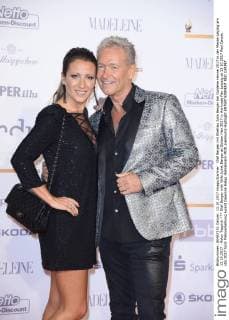 Olaf Berger with Wife Juliet Berger at Golden Hen 2017 in the trade Fair Leipzig at 13 10 2017 Red Carpet