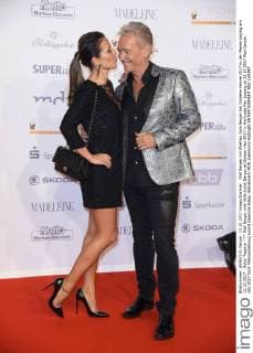 Olaf Berger with Wife Juliet Berger at Golden Hen 2017 in the trade Fair Leipzig at 13 10 2017 Red Carpet