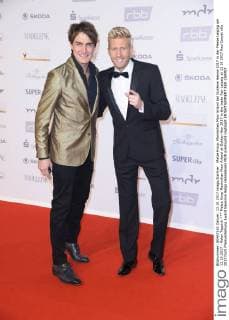 Matze Knop Maximilian Maxi Arland at Golden Hen 2017 in the trade Fair Leipzig at 13 10 2017 Red Carpet