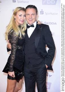 Stefan Mross with Girlfriend Anna Carina Woitschack at Golden Hen 2017 in the trade Fair Leipzig at 13 10 2017 Red Carpet