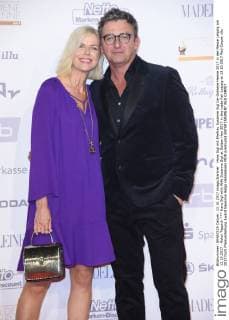 Hans Sigl with Wife Susanne Sigl at Golden Hen 2017 in the trade Fair Leipzig at 13 10 2017 Red Carpet