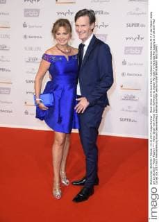 Maren Gilzer with Friend Harry Kuhlmann at Golden Hen 2017 in the trade Fair Leipzig at 13 10 2017 Red Carpet