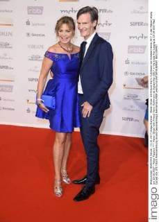 Maren Gilzer with Friend Harry Kuhlmann at Golden Hen 2017 in the trade Fair Leipzig at 13 10 2017 Red Carpet