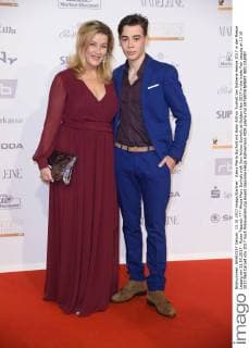 Alexa Mary Surholt with Son Arthur Surholt at Golden Hen 2017 in the trade Fair Leipzig at 13 10 2017 Red Carpet