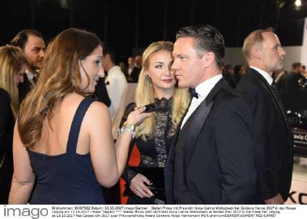 Stefan Mross with Girlfriend Anna Carina Woitschack at Golden Hen 2017 in the trade Fair Leipzig at 13 10 2017 Red Carpet
