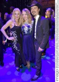 Stefanie Hertel with Daughter Johanna Mross and Husband Lanny Lanner at Golden Hen 2017 in the trade Fair Leipzig at 13 10 2017 After-show party