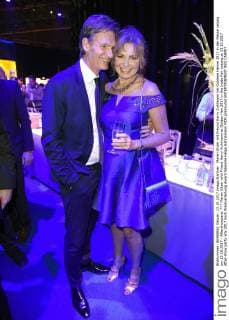 Maren Gilzer with Friend Harry Kuhlmann at Golden Hen 2017 in the trade Fair Leipzig at 13 10 2017 After-show party