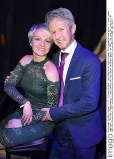 Jens Weißflog with Wife Doreen Weißflog at Golden Hen 2017 in the trade Fair Leipzig at 13 10 2017 After-show party