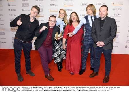 The Kelly Family at Golden Hen 2017 in the trade Fair Leipzig at 13 10 2017 Prize winners