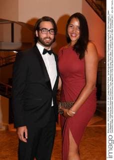 Cassandra Steen with Accompaniment award Ceremony the Hesse Film Prize Prize Award Ceremony Ancients Opera at Main 13 October 2017