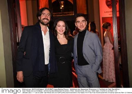 David Dietl Tijan Marei and Ivo KORTLANG award Ceremony the Hesse Film Prize Prize Award Ceremony Ancients Opera at Main 13 October 2017