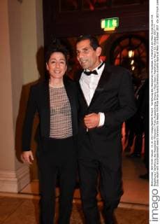 Dunja Hayali with Accompaniment award Ceremony the Hesse Film Prize Prize Award Ceremony Ancients Opera at Main 13 October 2017
