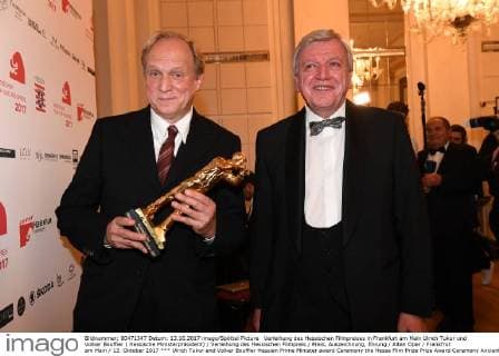 Ulrich Tukur and Volker Bouffier Hessian Prime Minister award Ceremony the Hesse Film Prize Prize Award Ceremony Ancients Opera at Main 13 October 2017