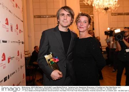 Jens Harzer and Margarita Broich award Ceremony the Hesse Film Prize Prize Award Ceremony Ancients Opera at Main 13 October 2017