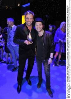 Prize winners Hans Sigl and John Oerding at the After-show party to award Ceremony from the Golden Hen at 13 10 2017 in Leipzig the Golden Hen 2017 award Ceremony in Leipzig Party