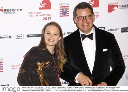 Jasna Fritzi Bauer and Boris Rhine at the 28 award Ceremony the Hesse Film and Kinopreises in the Ancients Opera Frankfurt 13 10 2017 Foto:xP.xBackx xFuturexImage