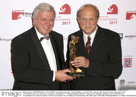 Volker Bouffier and Ulrich Tukur at the 28 award Ceremony the Hesse Film and Kinopreises in the Ancients Opera Frankfurt 13 10 2017 Foto:xP.xBackx xFuturexImage