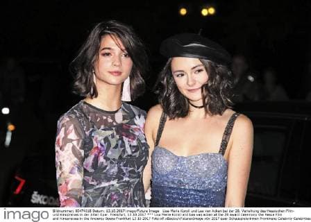 Lisa Marie Koroll and Lea van acken at the 28 award Ceremony the Hesse Film and Kinopreises in the Ancients Opera Frankfurt 13 10 2017 Foto:xP.xBackx xFuturexImage