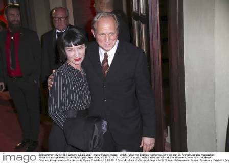 Ulrich Tukur with Wife Catherine John at the 28 award Ceremony the Hesse Film and Kinopreises in the Ancients Opera Frankfurt 13 10 2017 Foto:xP.xBackx xFuturexImage