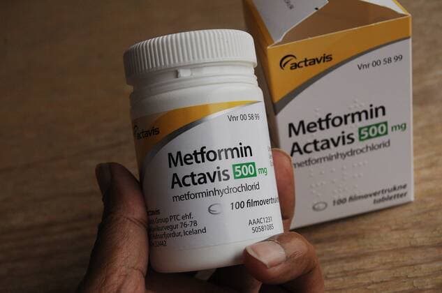 Kastrup Copenhagen Denmark - 15.October 2017. Metformin actavus meicines for diabetes disease . (Photo.Francis Dean Dean Pictures) 