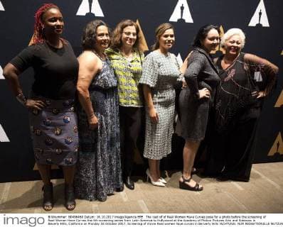 The cast of of Real Women Have Curves pose for a photo before the screening of Real Women Have Curves the 4th screening series from Latin America to Hollywood at the Academy of Motion Pictures Arts and Sciences in Beverly Hills, California on Monday 16 October 2017. Screening of movie Real women have curves in Berverly Hills !ACHTUNG: NUR REDAKTIONELLE NUTZUNG!  Copyright: xSAALIKxKHANx EU01 20171017-636438162964581446